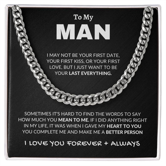 To My Man - Cuban Necklace