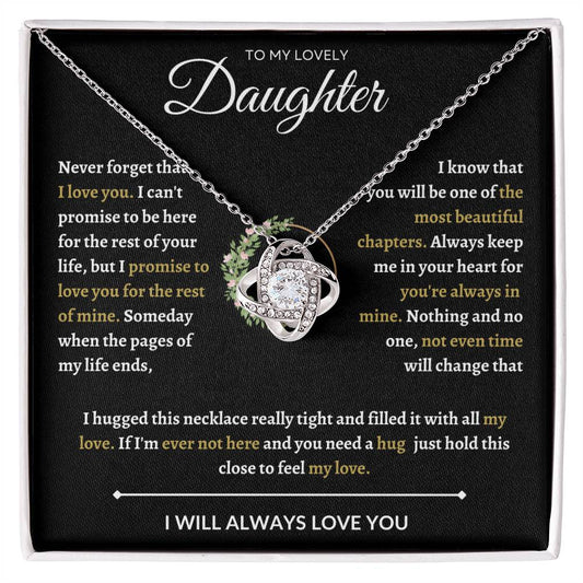 To My Beautiful Daughter | Love Knot Necklace