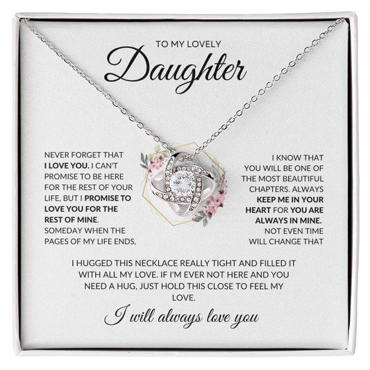 To My Beautiful Daughter | Love Knot Necklace