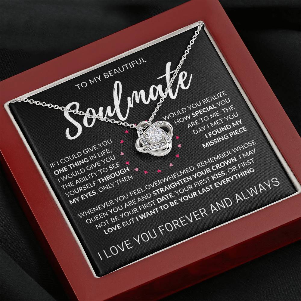 To My Beautiful Soulmate | Love Knot Necklace