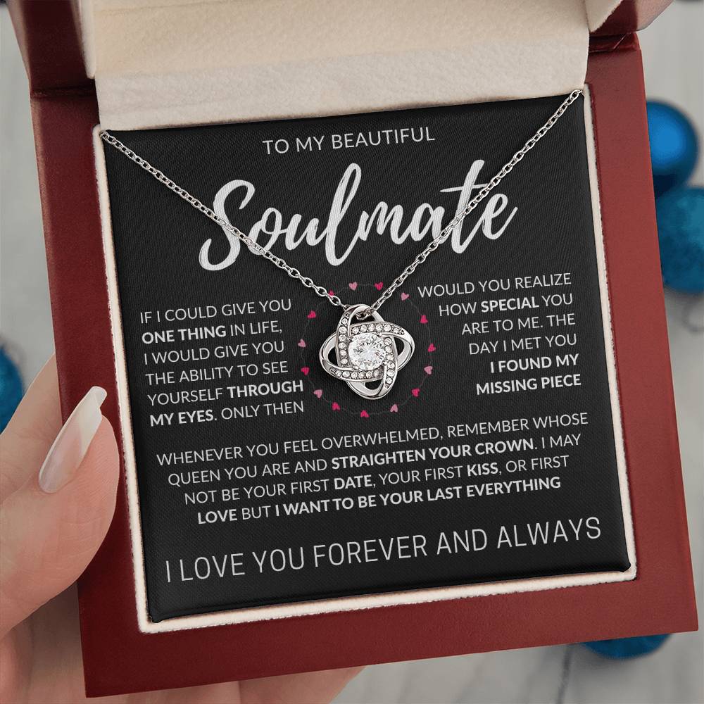 To My Beautiful Soulmate | Love Knot Necklace