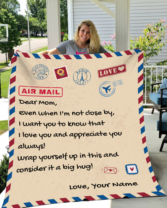 To My Mom | Personalized Cozy Blanket (50 x 60)