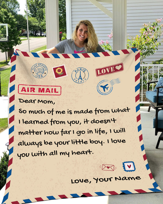 To My Mom | Personalized Cozy Blanket (50 x 60)