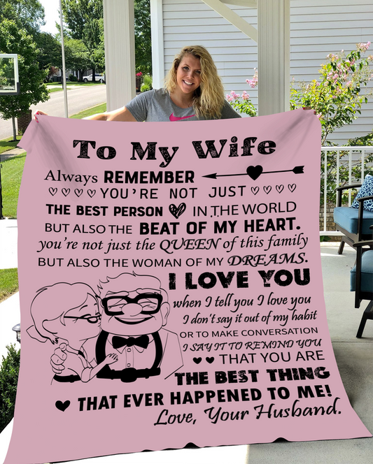 To My Wife | Cozy Plush Blanket | 50 x 60