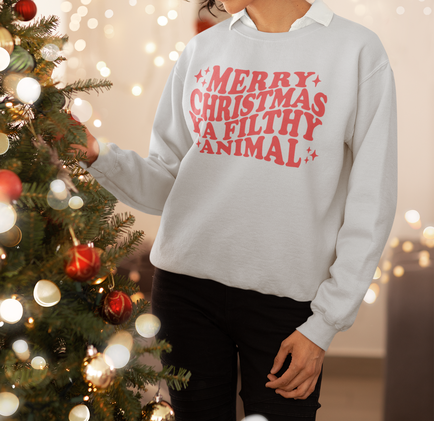 Merry Christmas Ya Filthy Animal | Sweatshirt