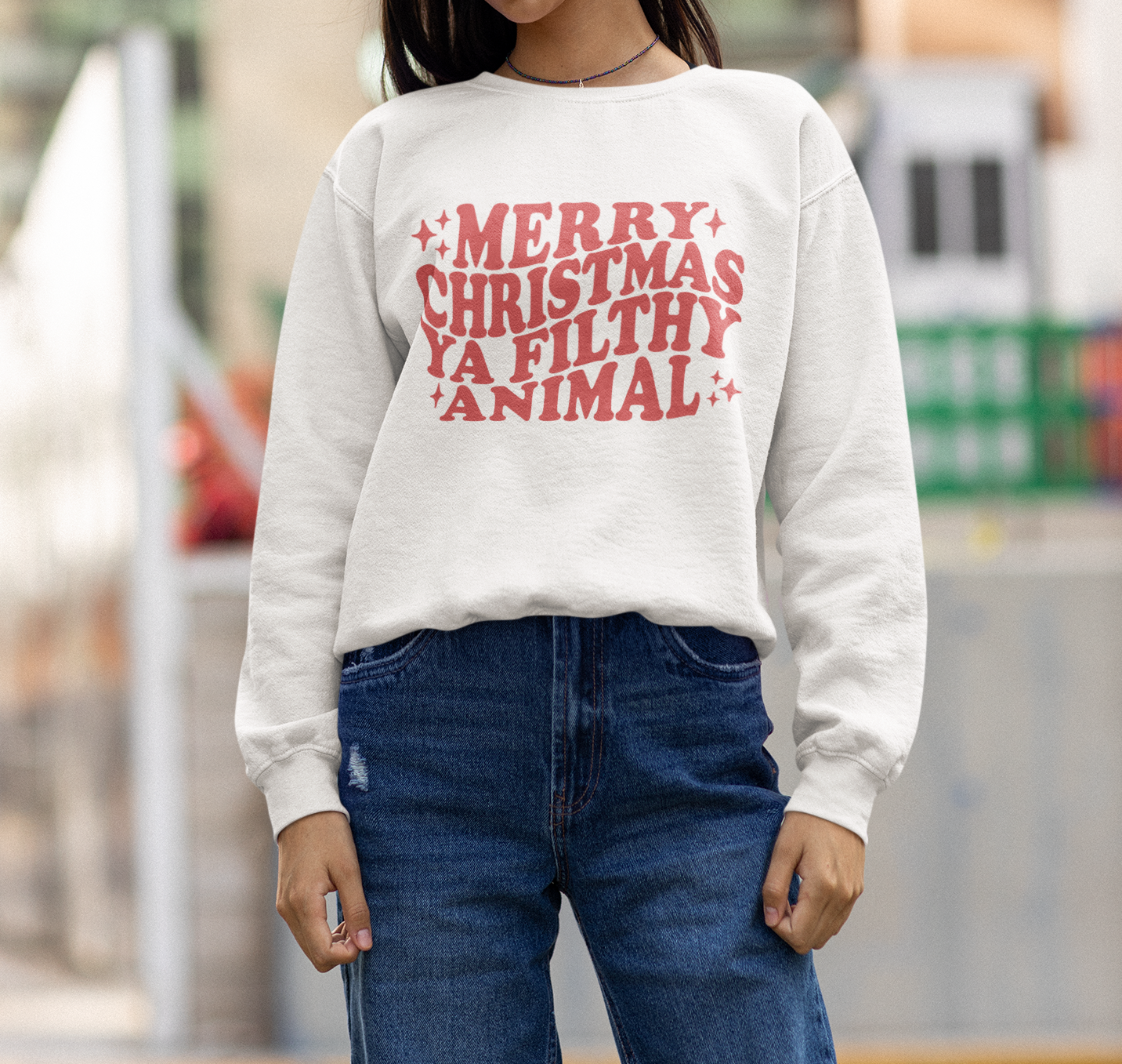 Merry Christmas Ya Filthy Animal | Sweatshirt