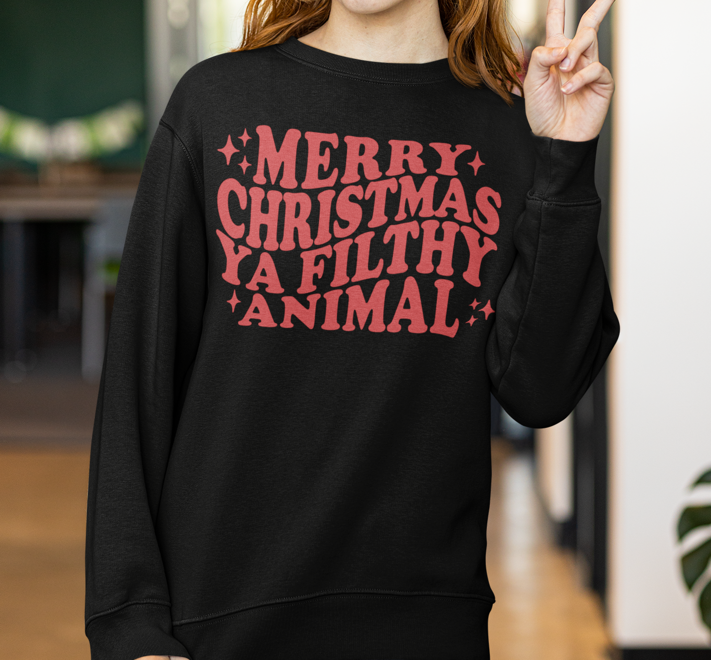 Merry Christmas Ya Filthy Animal | Sweatshirt